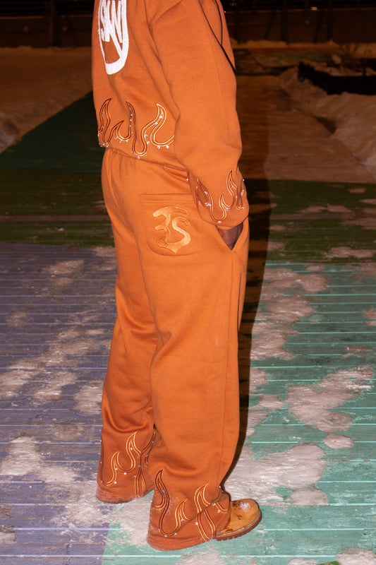 BRONZE “LOVE THE SINNER” SWEATPANTS!