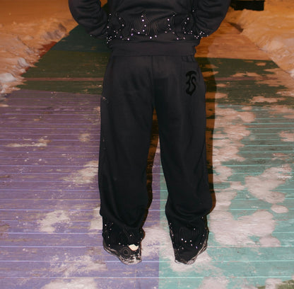 BLACK “LOVE THE SINNER” SWEATPANTS!