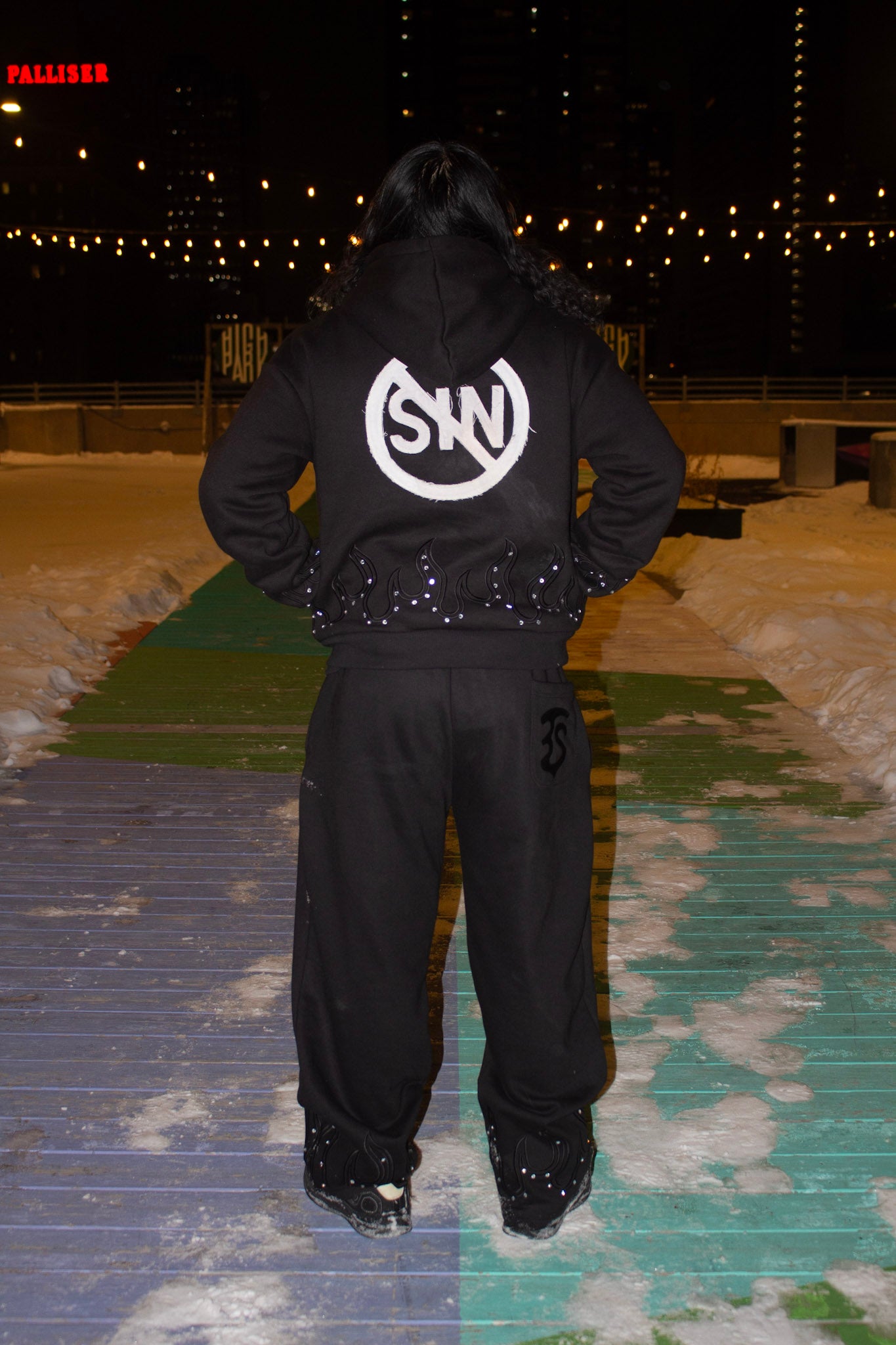 BLACK “LOVE THE SINNER” SWEATPANTS!