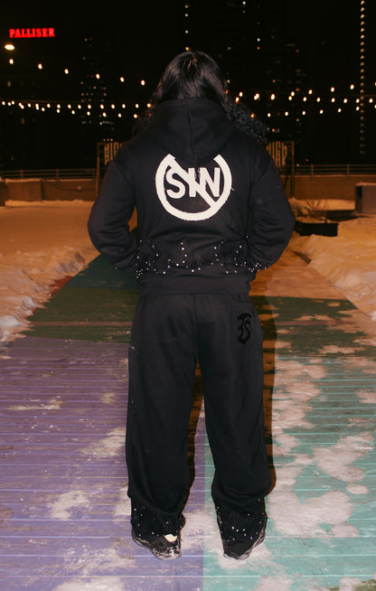 BLACK HATE SIN HOODIE!