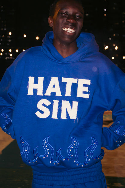 BLUE HATE SIN HOODIE!