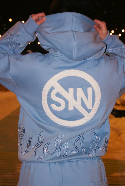 BABY BLUE HATE SIN HOODIE!