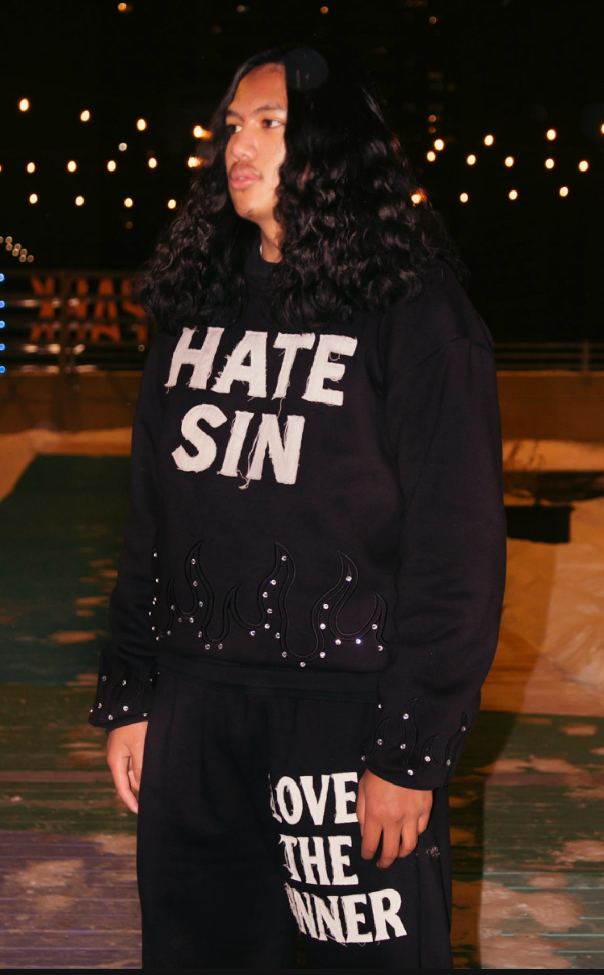 BLACK HATE SIN HOODIE!