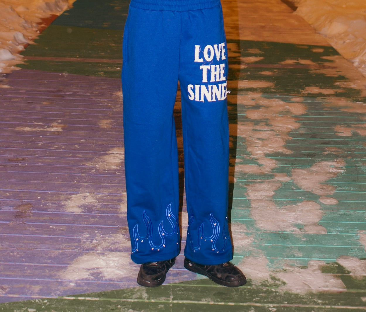 BLUE “LOVE THE SINNER”SWEATPANTS!