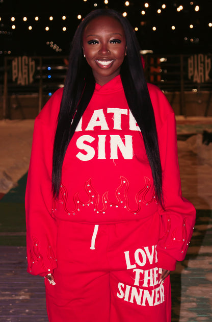 RED HATE SIN HOODIE!