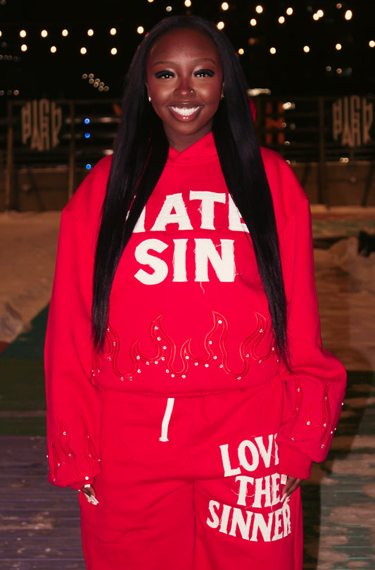 RED HATE SIN HOODIE!