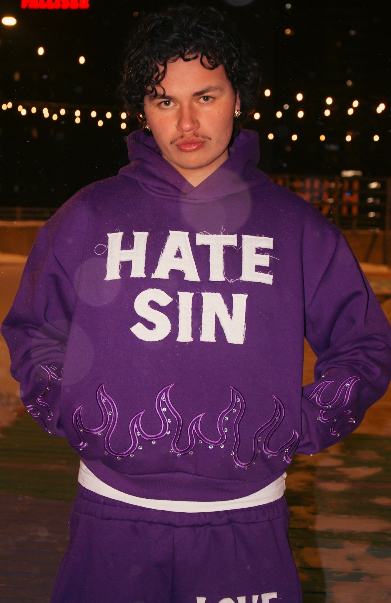 PURPLE HATE SIN HOODIE!