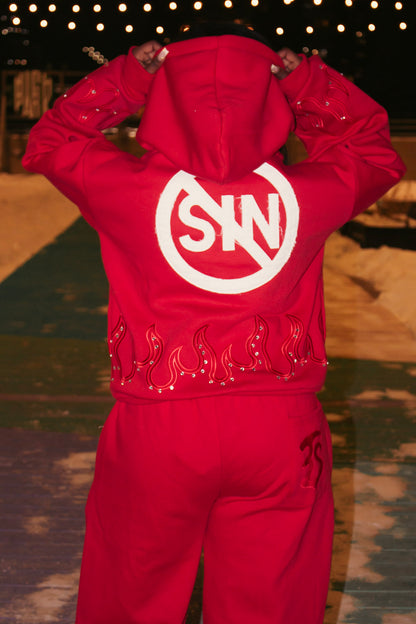 RED HATE SIN HOODIE!