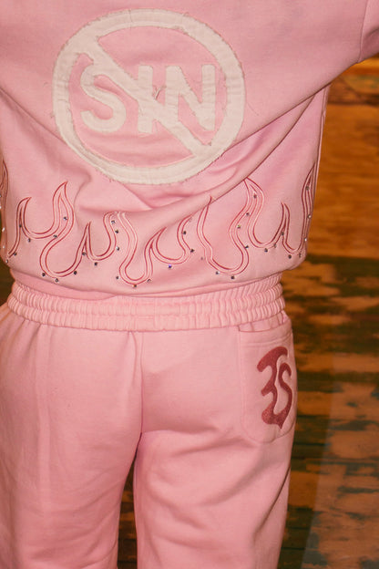 PINK “LOVE THE SINNER” SWEATPANTS!