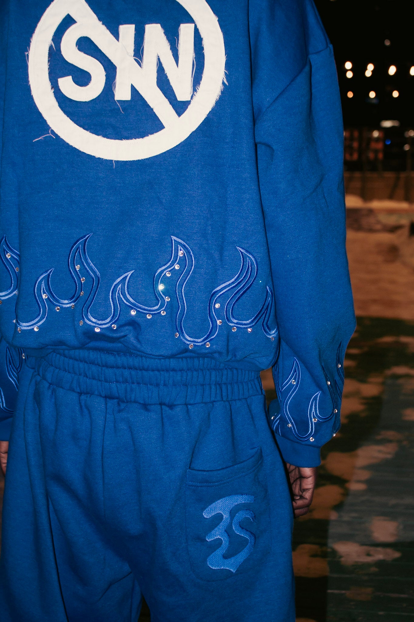 BLUE “LOVE THE SINNER”SWEATPANTS!