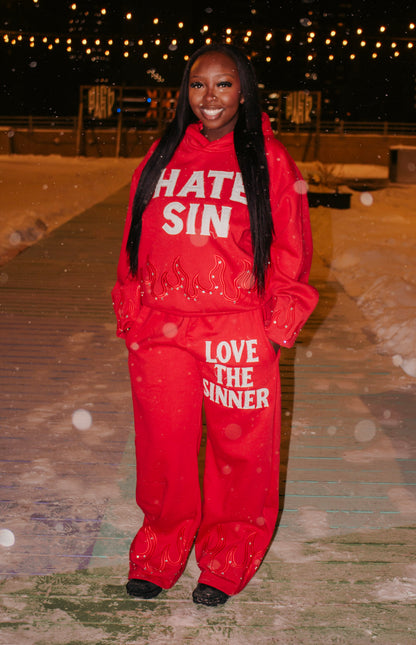 RED HATE SIN HOODIE!